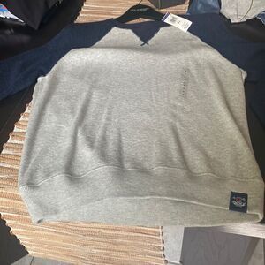 NWT L/S sweater navy and Heather grey size M